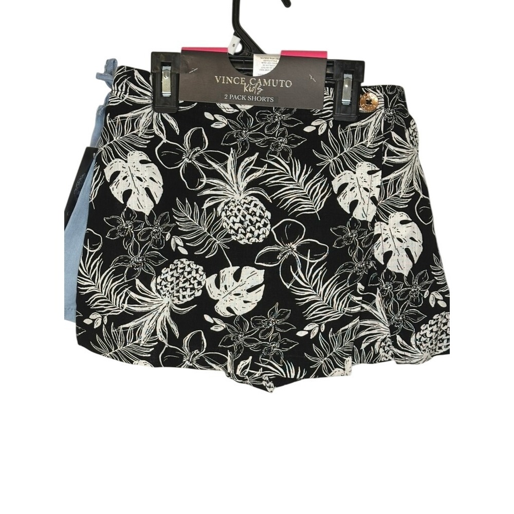 Vince Camuto Kids‎ 2 Pack Shorts, Floral Print & Denim, Size 6 NWT